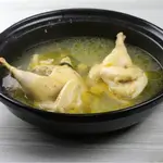 Boiled Chicken With Rice And Broth